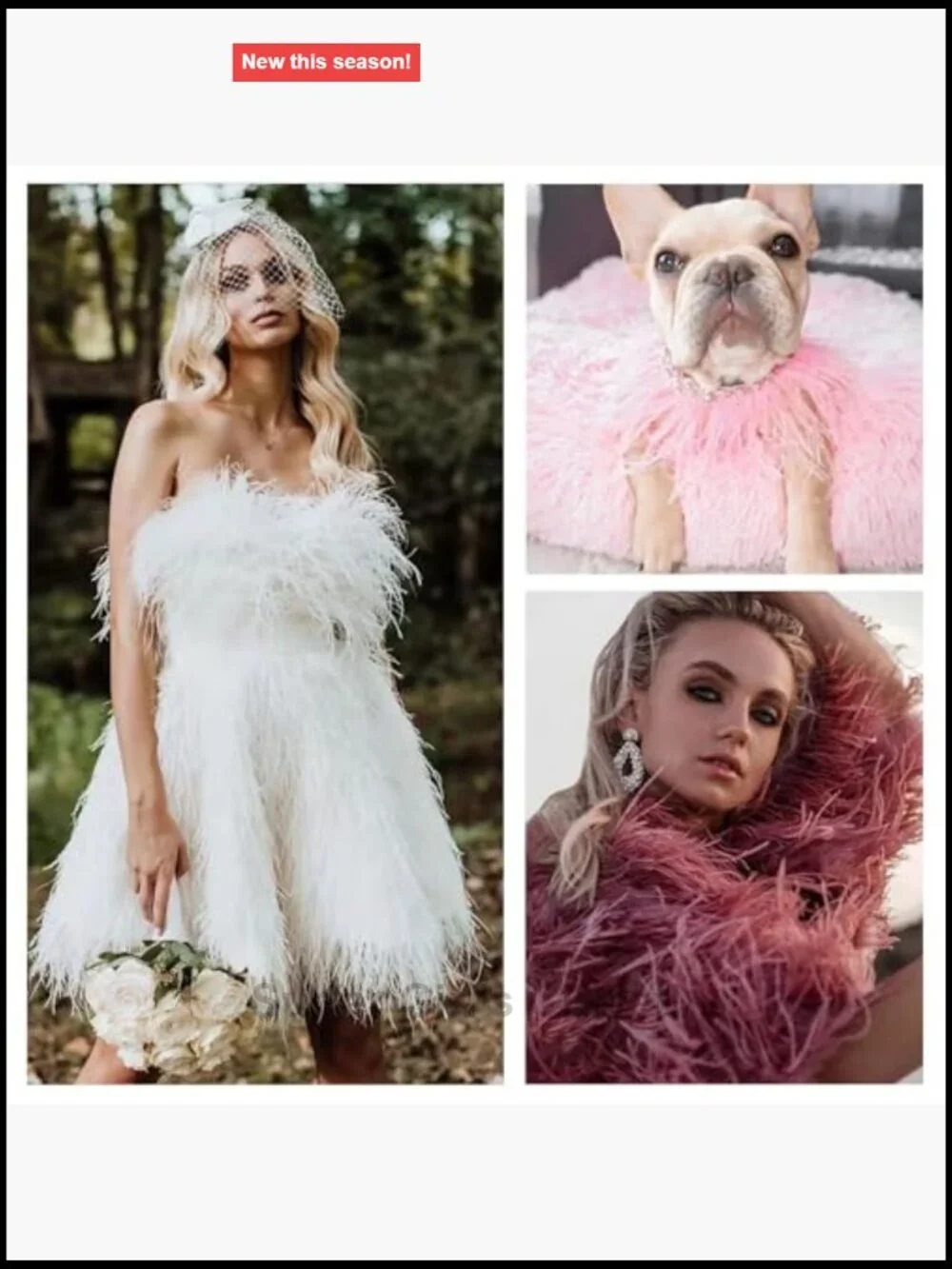 Ostrich Feather Boa 2 Yards Long Party Scarf DIY Craft Supplies